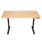 Uncaged Ergonomics RiseUpElectricStandingDesk60X30"BambooDesktopSitStandOffice, RU2bb RU2BB - alternate 1